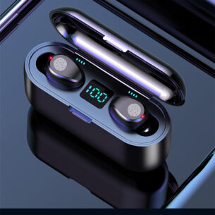 Cross-Border F9 Bluetooth Earphones Tws Wireless In-Ear Noise-Cancelling Ultra-Long Battery Life High-Capacity Stereo Earphones Logo